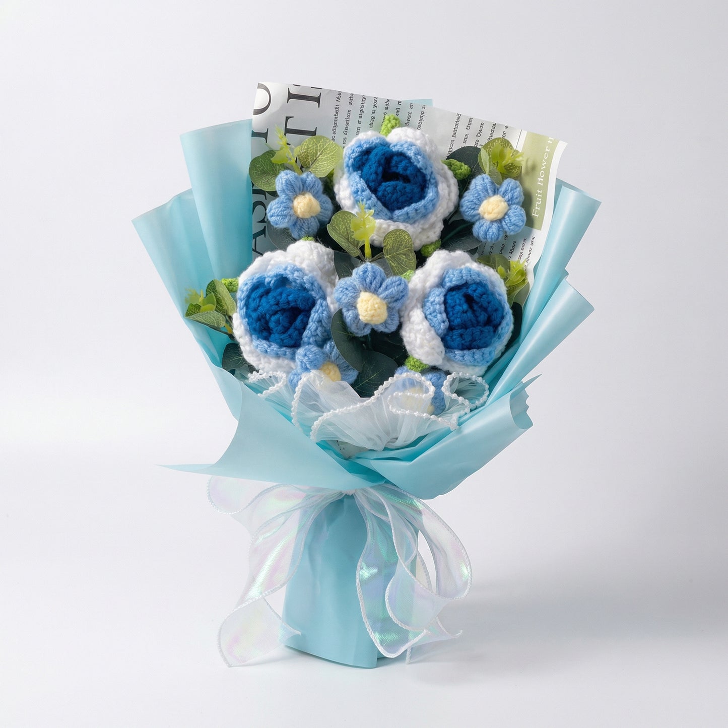 Bukietovo™ – ręcznie szydełkowany bukiet kwiatów